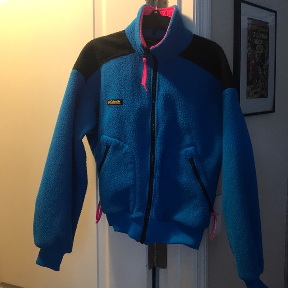VINTAGE Columbia sportwear bomber jacket/sweater - Picture 2 of 4